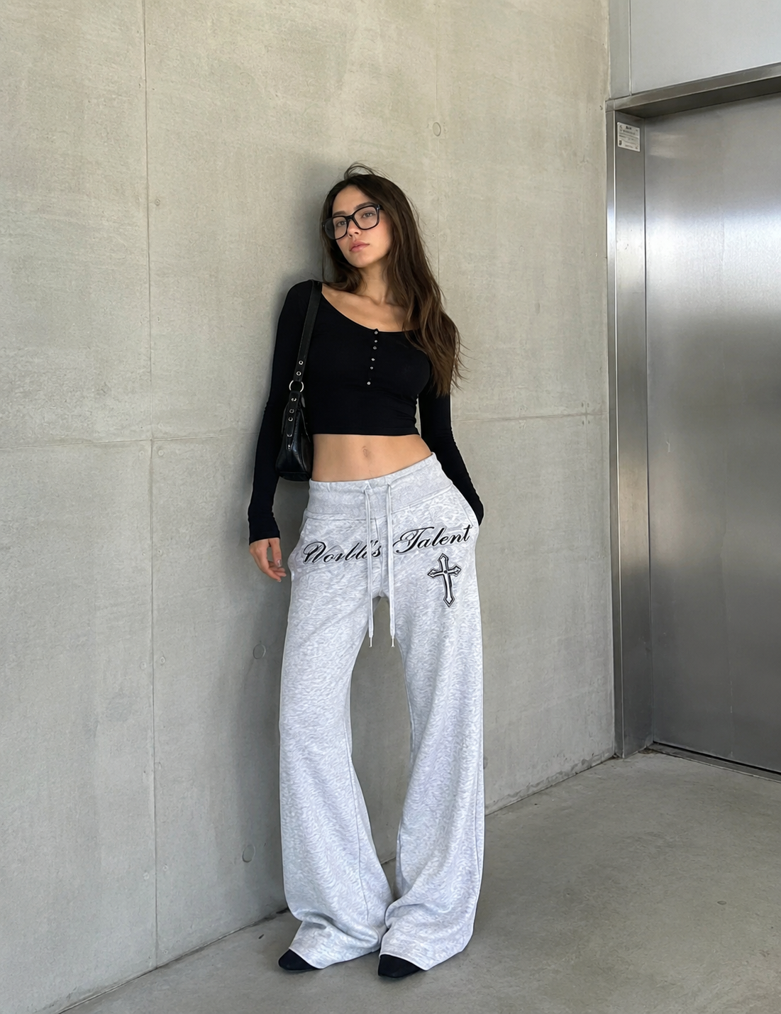 Westler Cross Wide-Leg Sweatpants