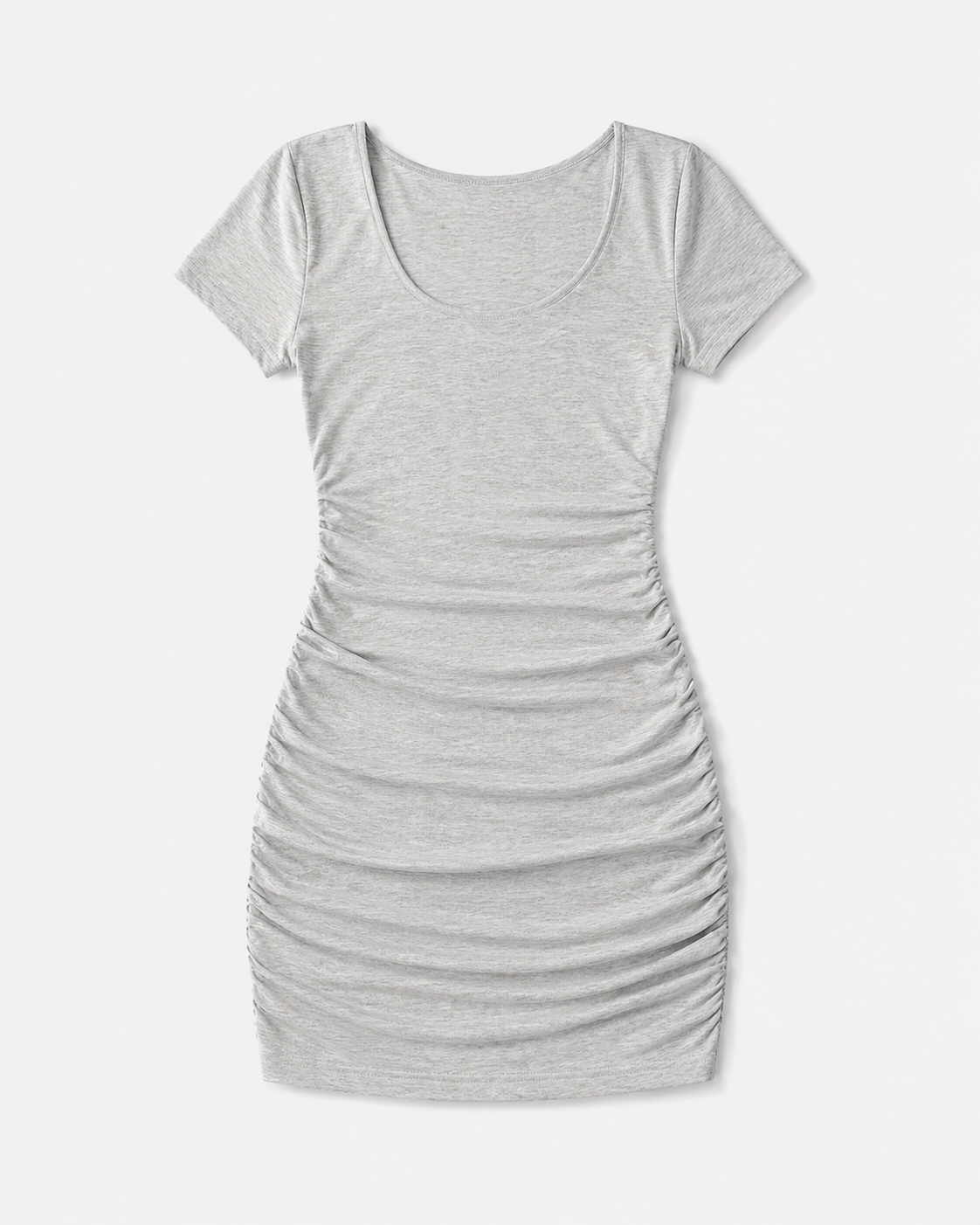 Lace Ruched Bodycon Mini Dress